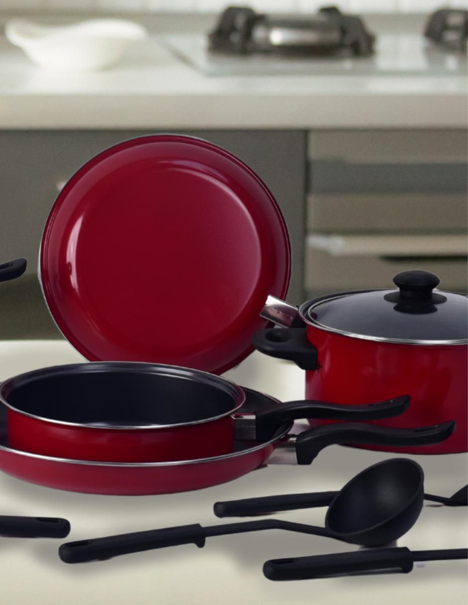Batería de cocina ColorSteel de acero antiadherente sin PFOA 16 piezas 9
