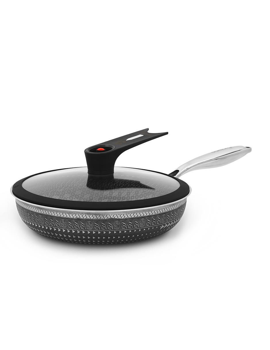 Batería de cocina Samurai de acero inoxidable antiadherente combinado 8 piezas 4