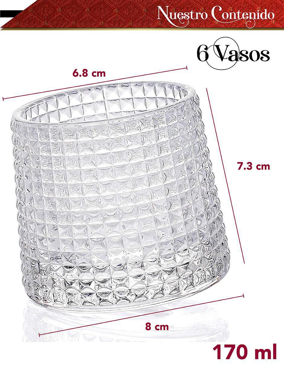 Set vaso Doble Pack de cristal con 6 piezas 2