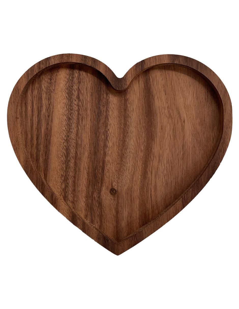 Tabla de servicio Corazón de madera