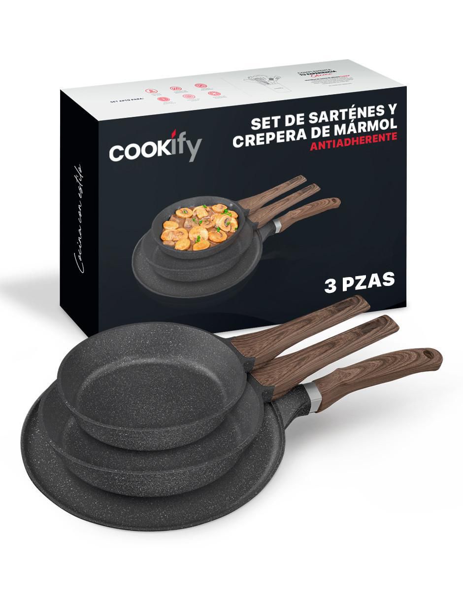 Set de sartenes de mármol 3 piezas