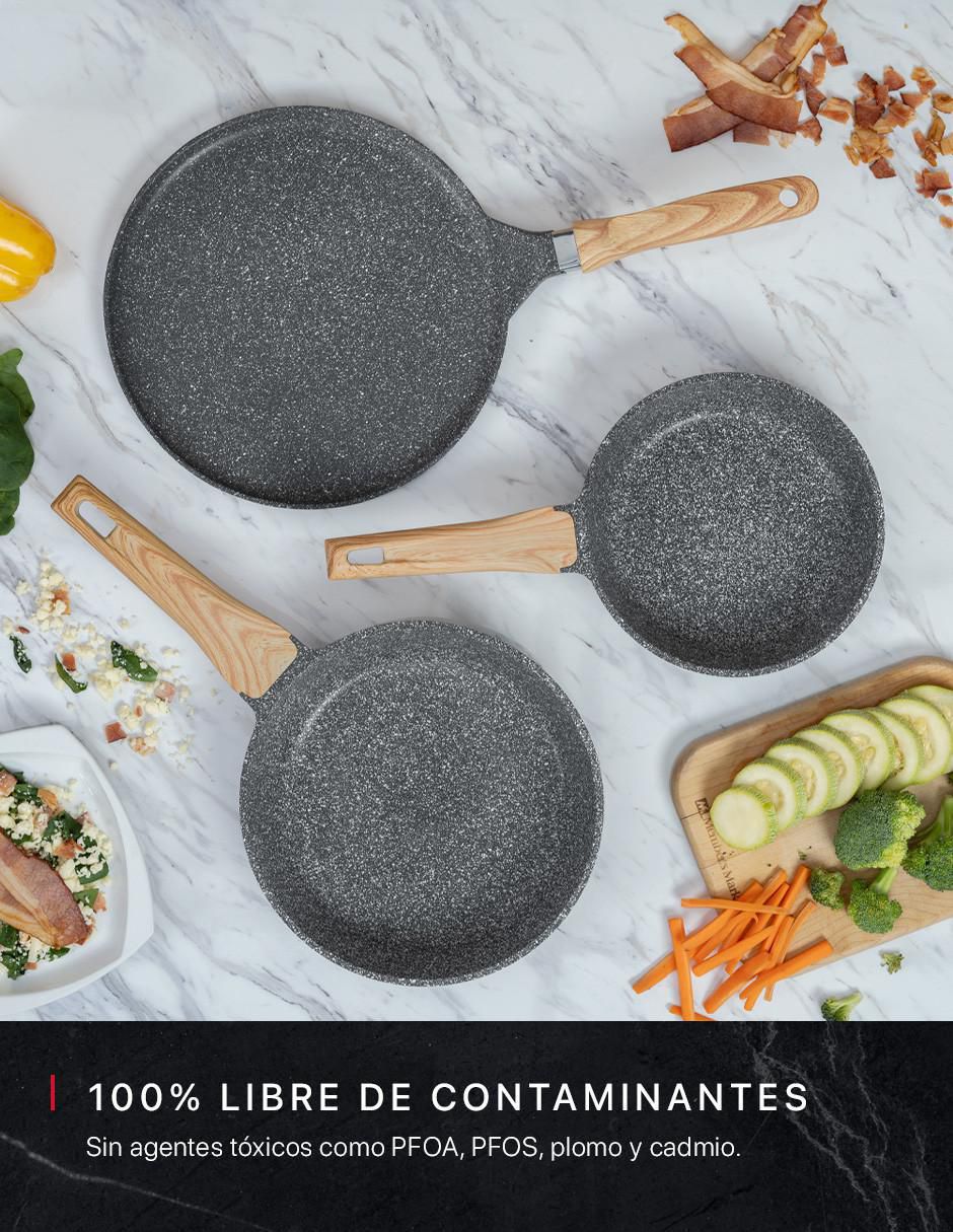 Set de sartenes cookify sin familia mármol