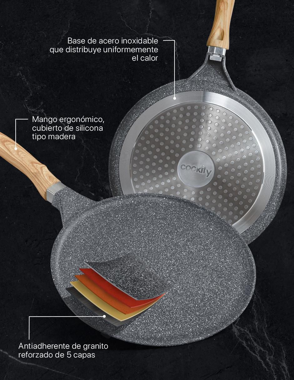 Sartén para crepas cookify sin familia mármol