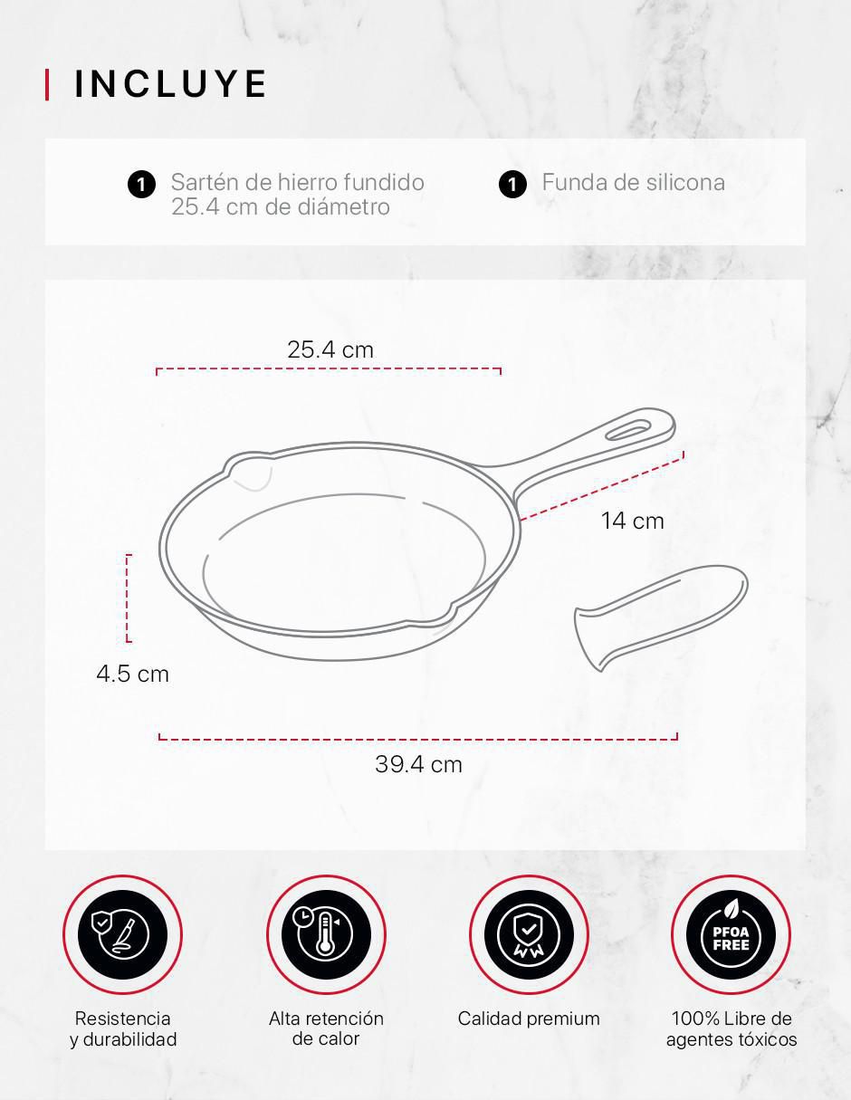 Sartén de hierro fundido 8