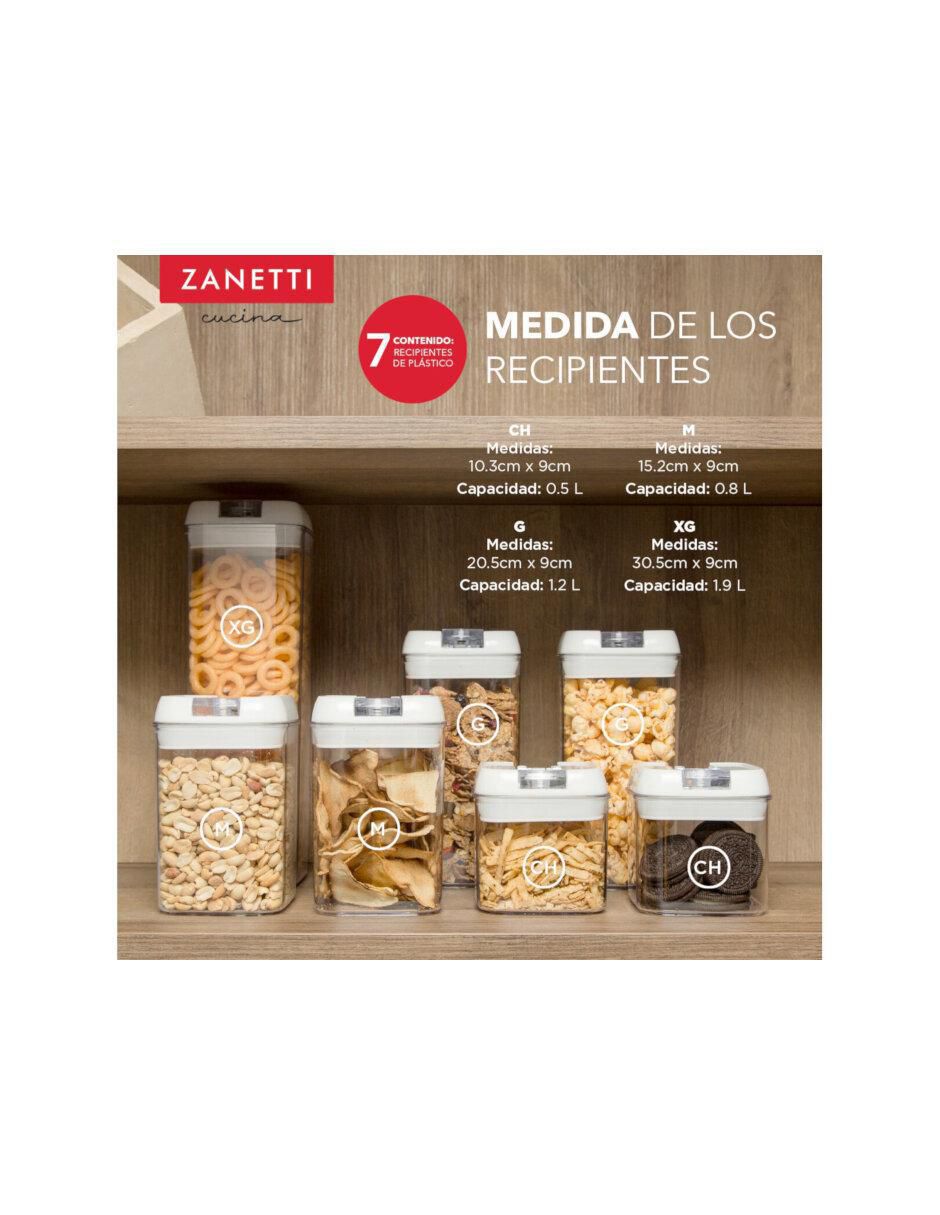 Set contenedores de plástico 7 piezas 2