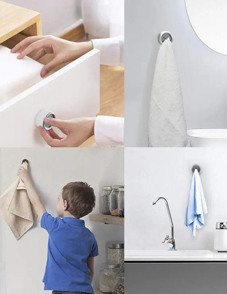 Set toallero de pared de plástico 4