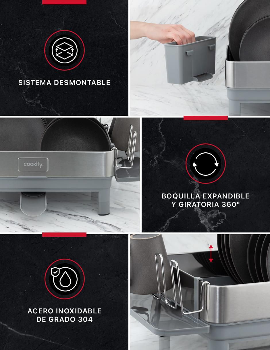 Escurridor de trastes de acero inoxidable 3
