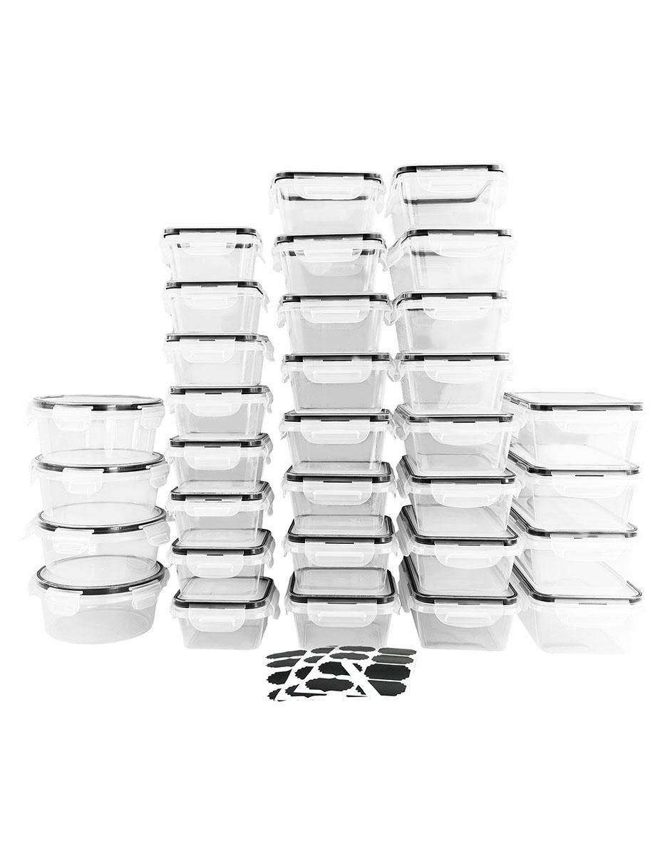 Set contenedores de plástico 32 piezas