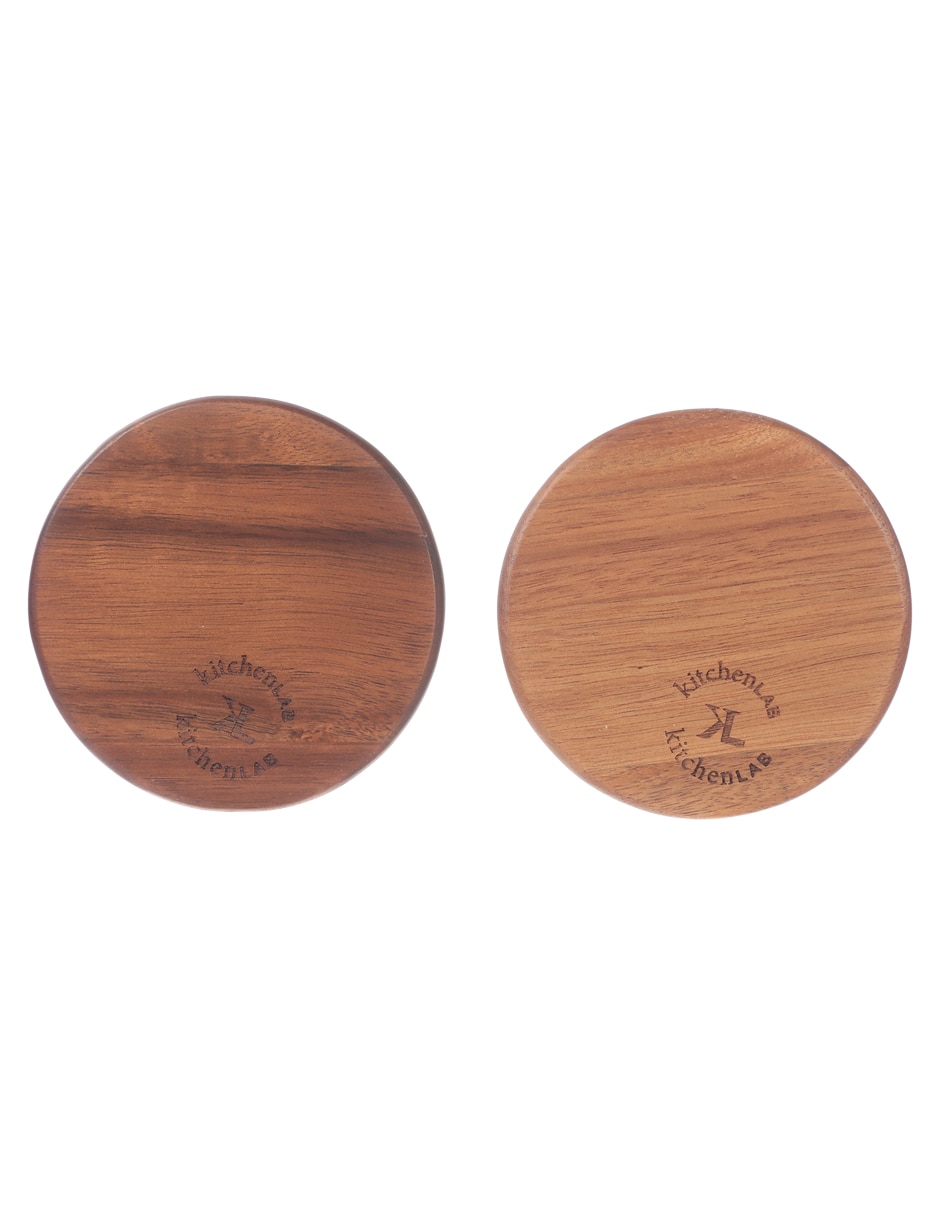 Set de portavasos de madera 7 piezas 2