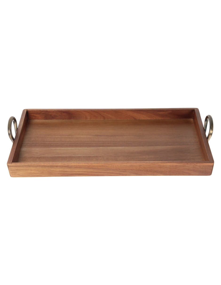 Bandeja de servicio de madera