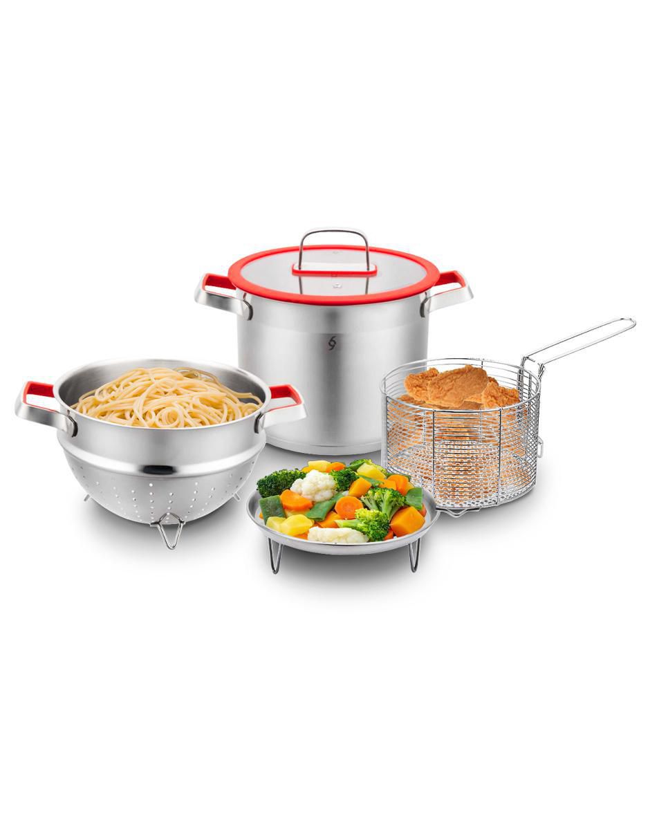 Batería de cocina de acero inoxidable 5 piezas 6
