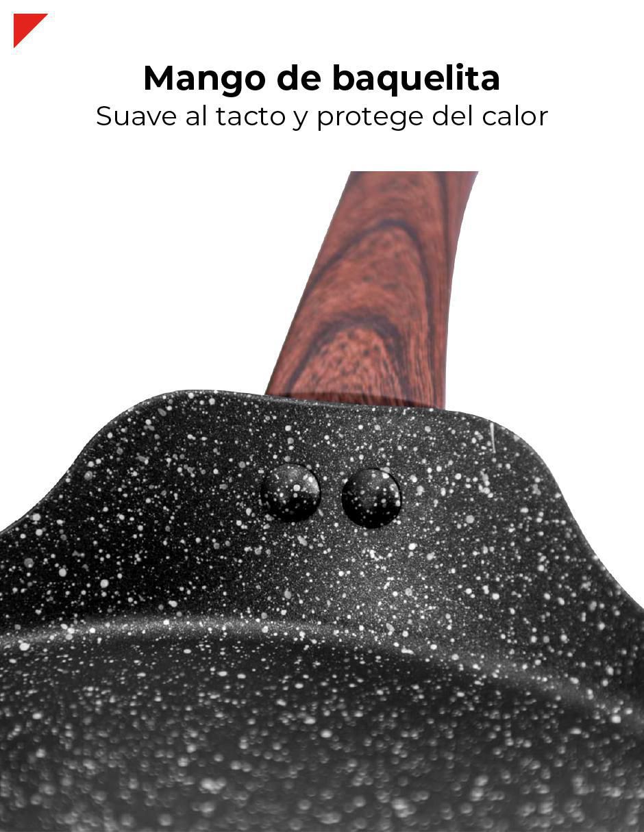 Comal Marble Black aluminio 7