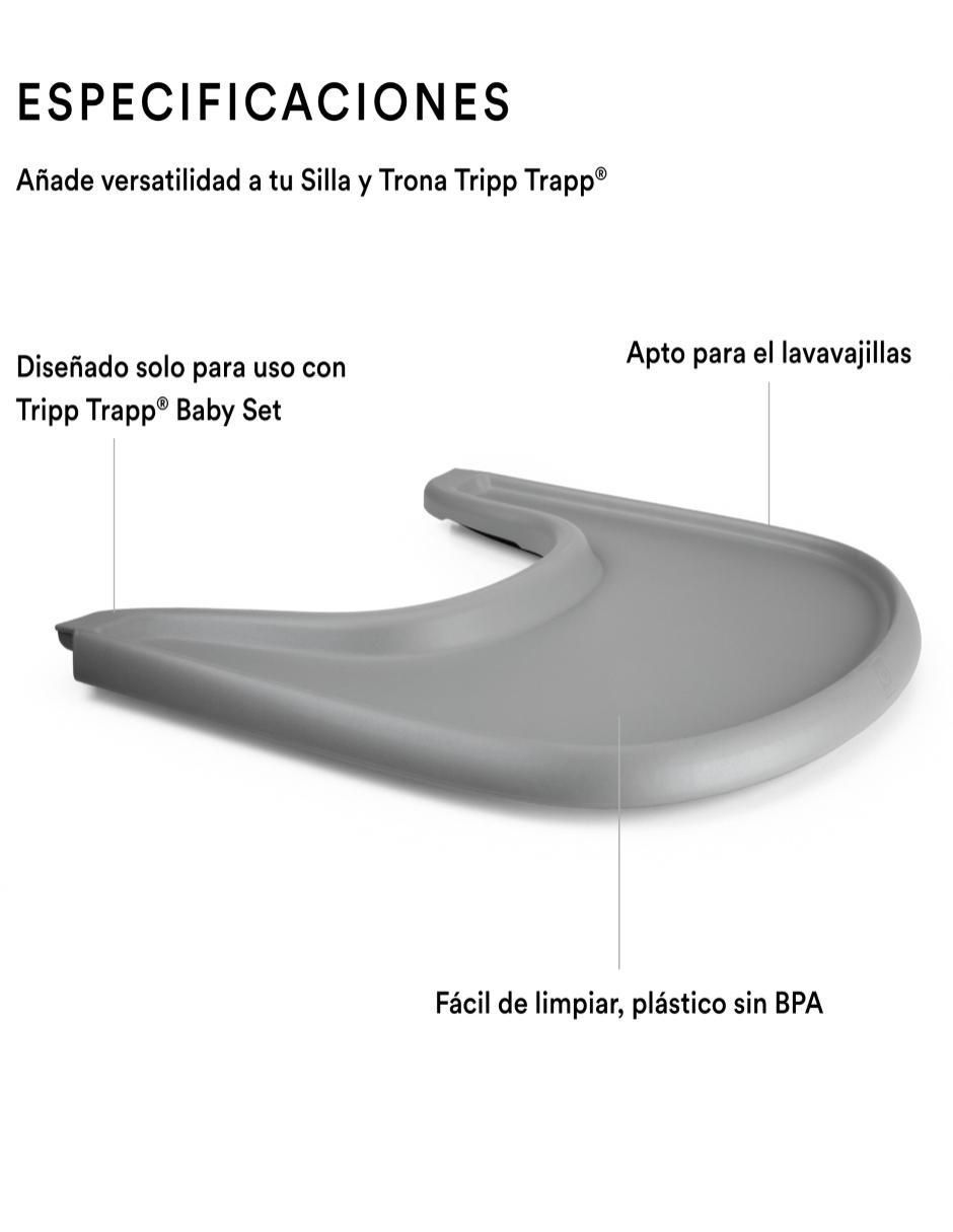 "charola" de servicio stokke tripp trapp "de" plástico sin temática