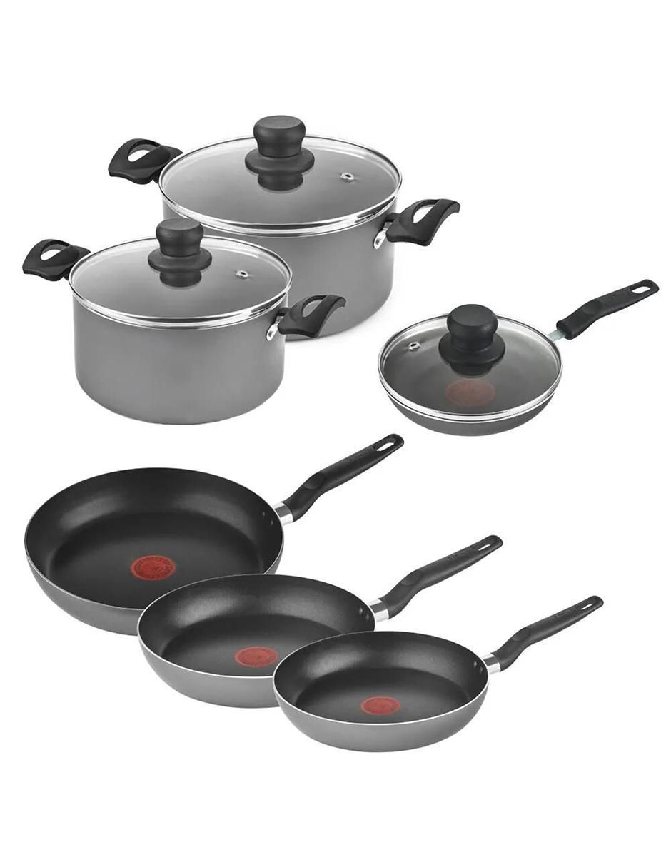 Batería de cocina de acero antiadherente easy plus 9 piezas 1