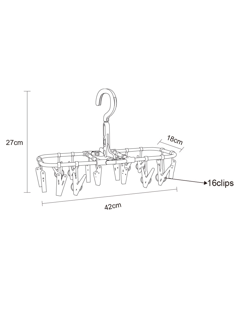 Tendedero plegable de acero inoxidable 10