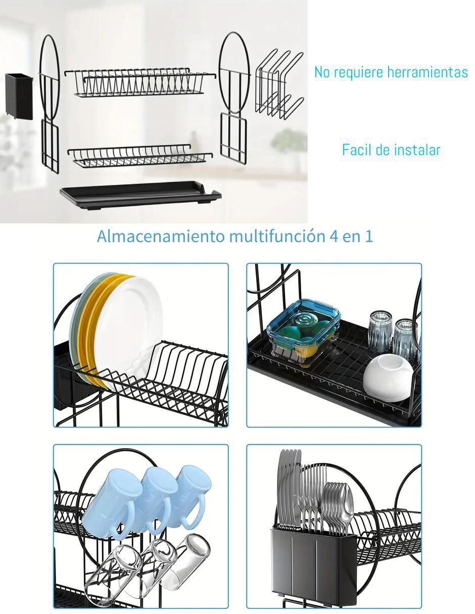 Escurridor de trastes de acero inoxidable 3