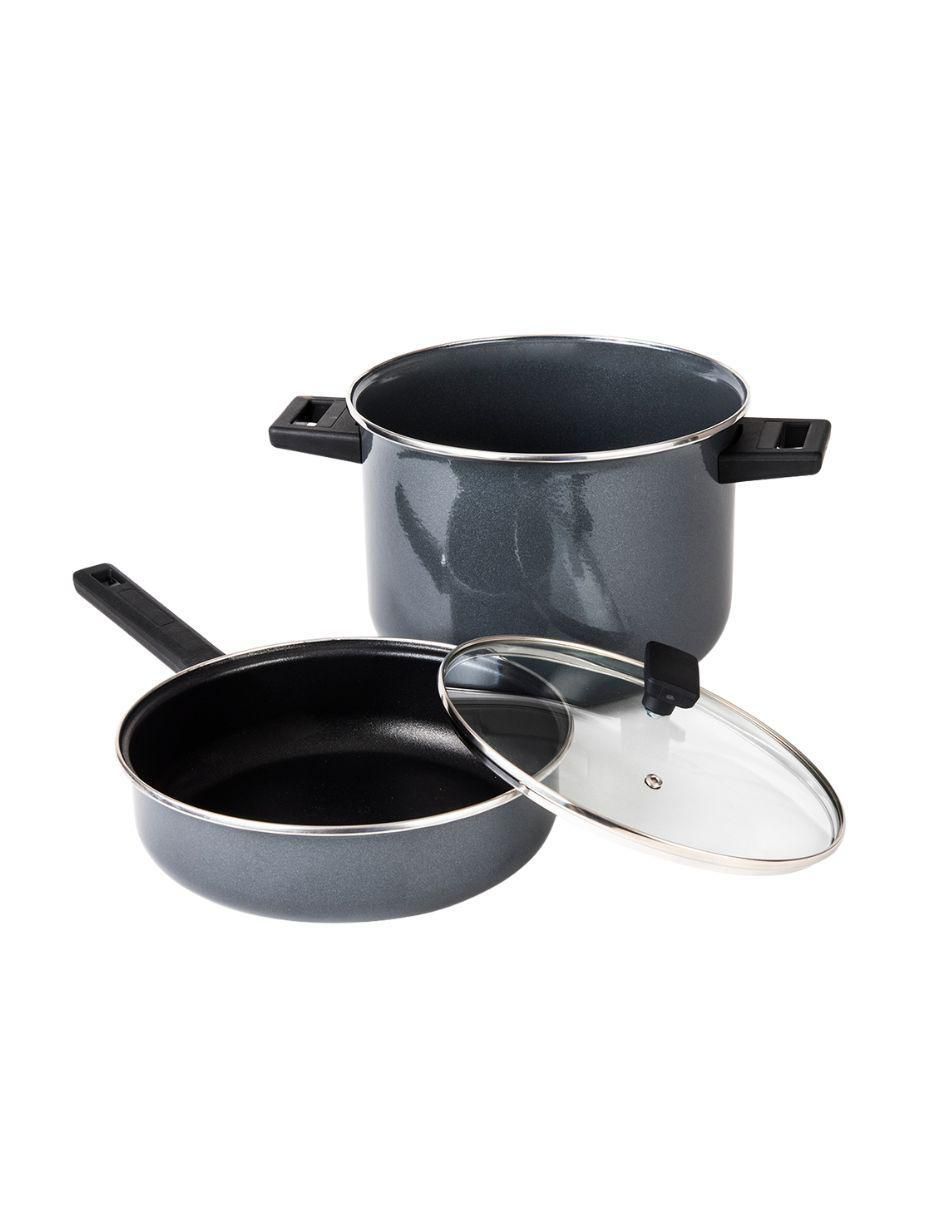 Batería de cocina Duramax de acero vitrificado antiadherente convencional 20 piezas 5