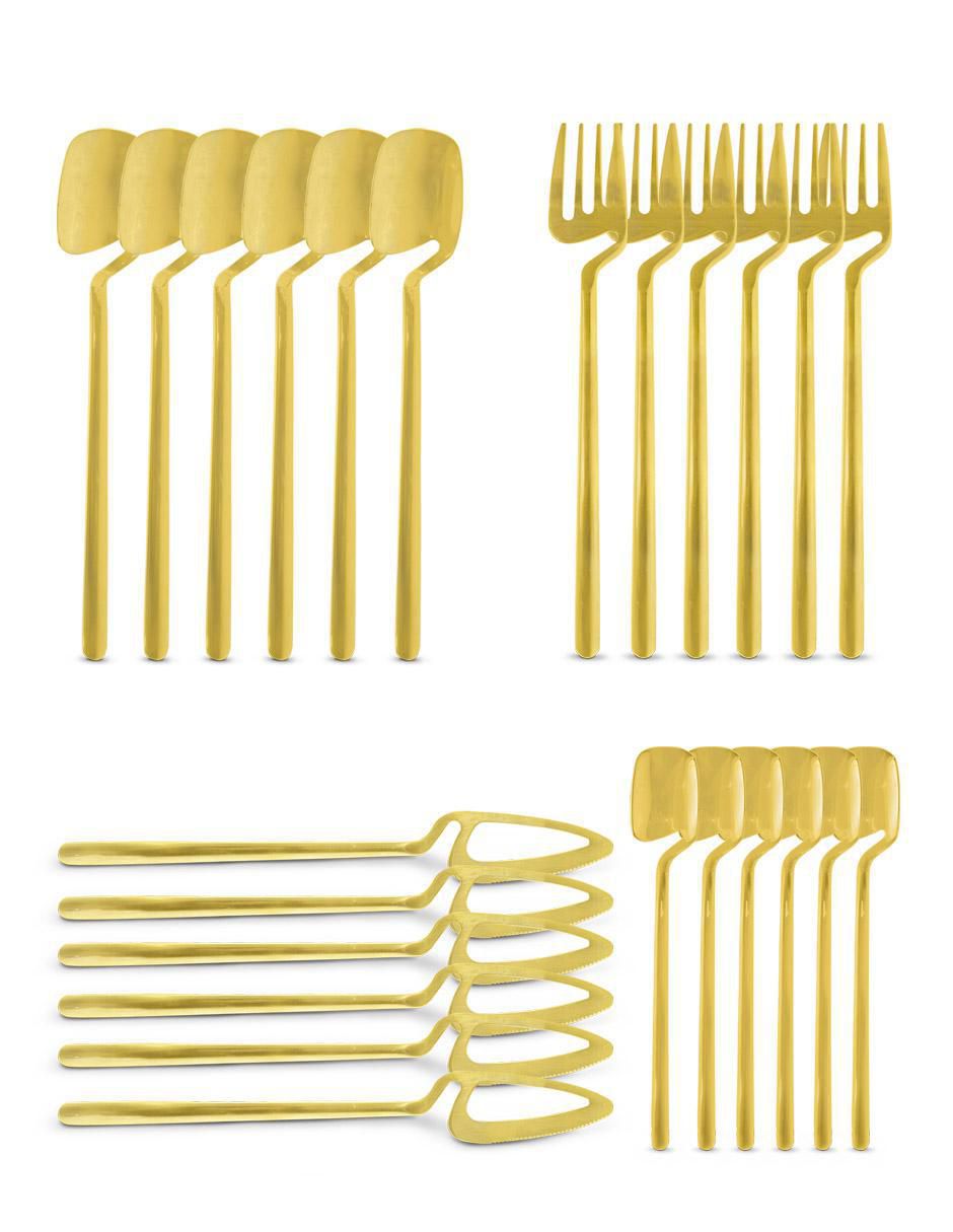 Set cubiertos de acero inoxidable 24 piezas