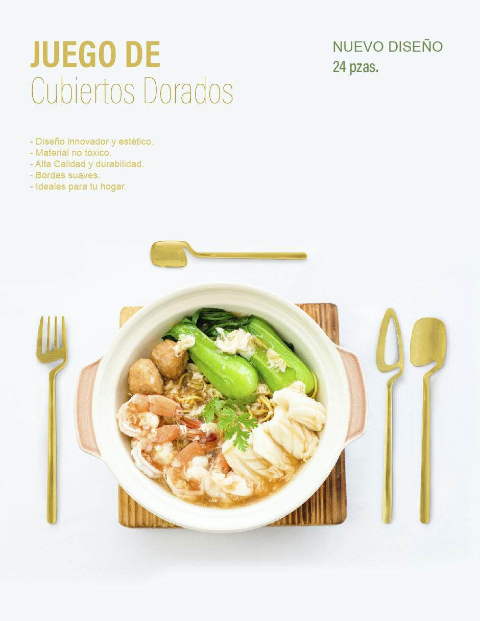 Set cubiertos de acero inoxidable 24 piezas 3