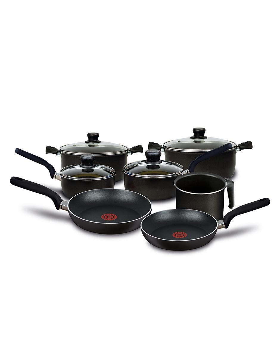 Batería de cocina de acero antiadherente easy plus 11 piezas