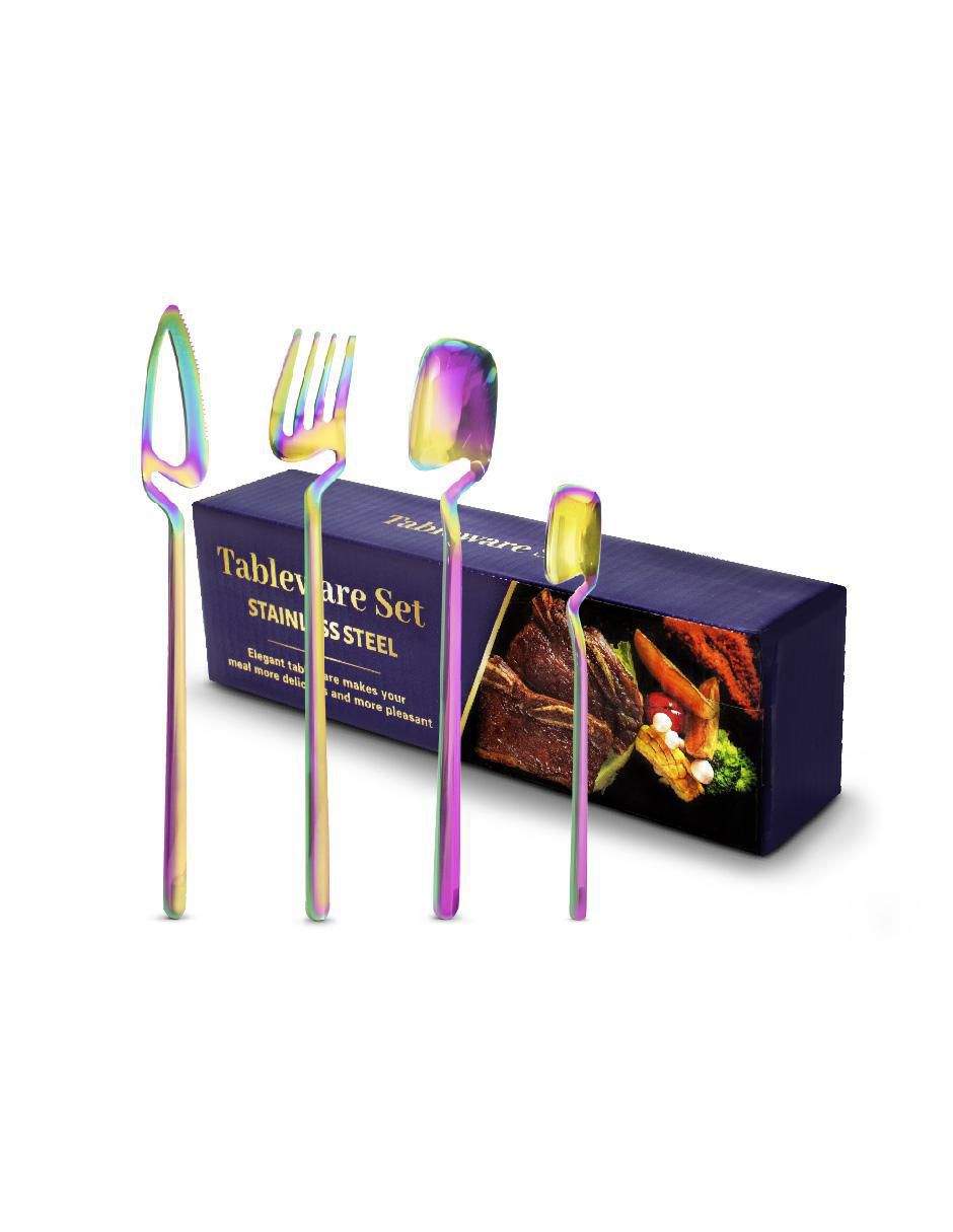 Set cubiertos de acero inoxidable 24 piezas 4