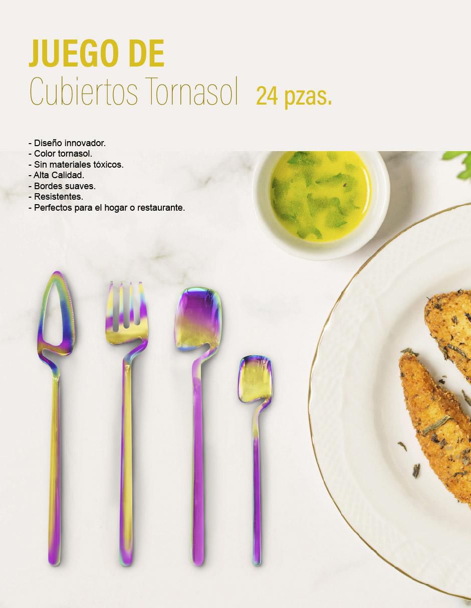 Set cubiertos de acero inoxidable 24 piezas 6