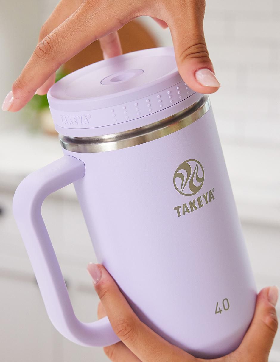 Termo takeya "de" acero inoxidable tumblers 40oz "con tapa" rosca 1.2 l