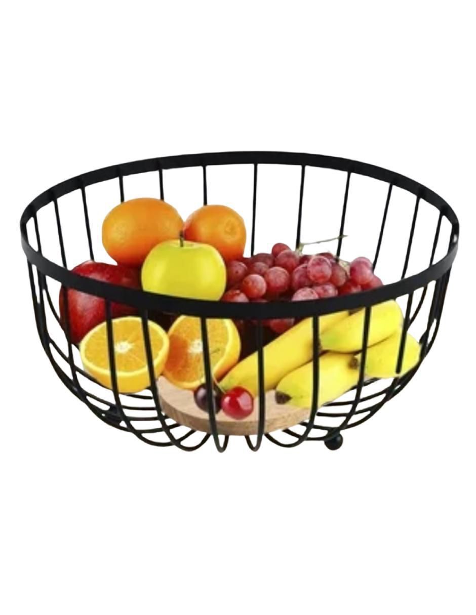 Frutero de bambú con acero 2