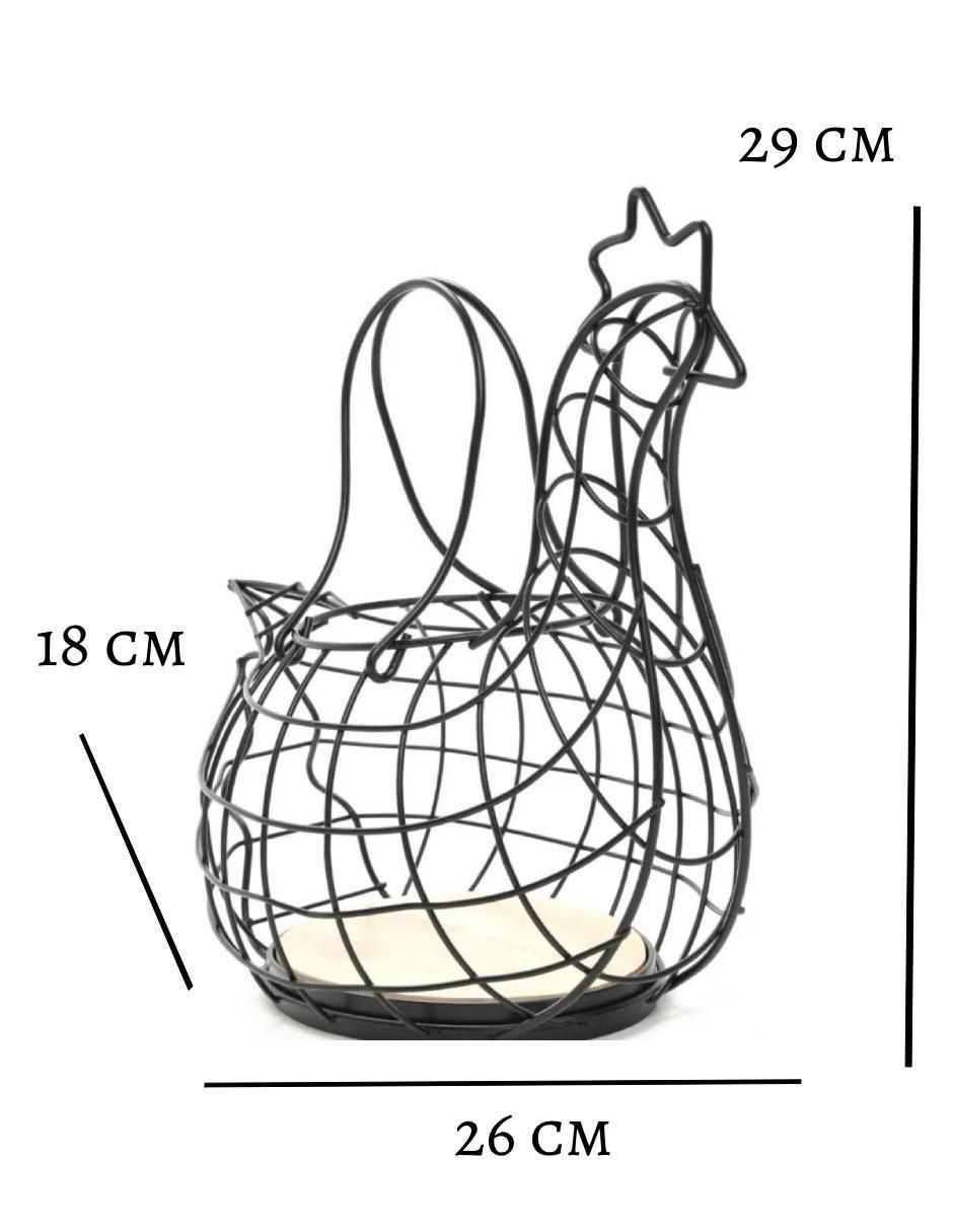 Porta huevos de acero 6