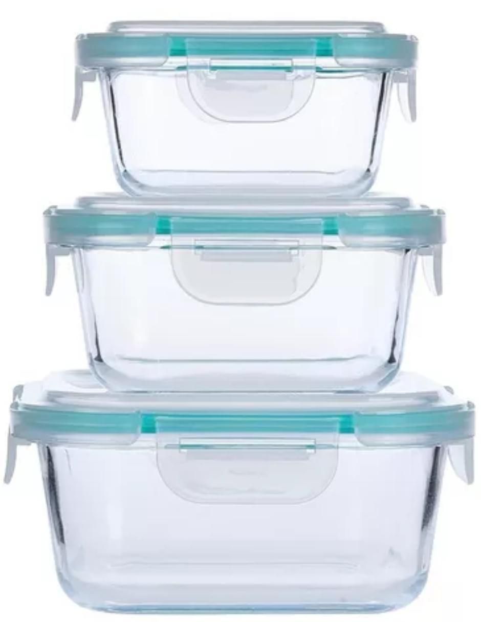 Caja De Vidrio Transparente, Contenedores Cuadrados Cubo De Acrílico