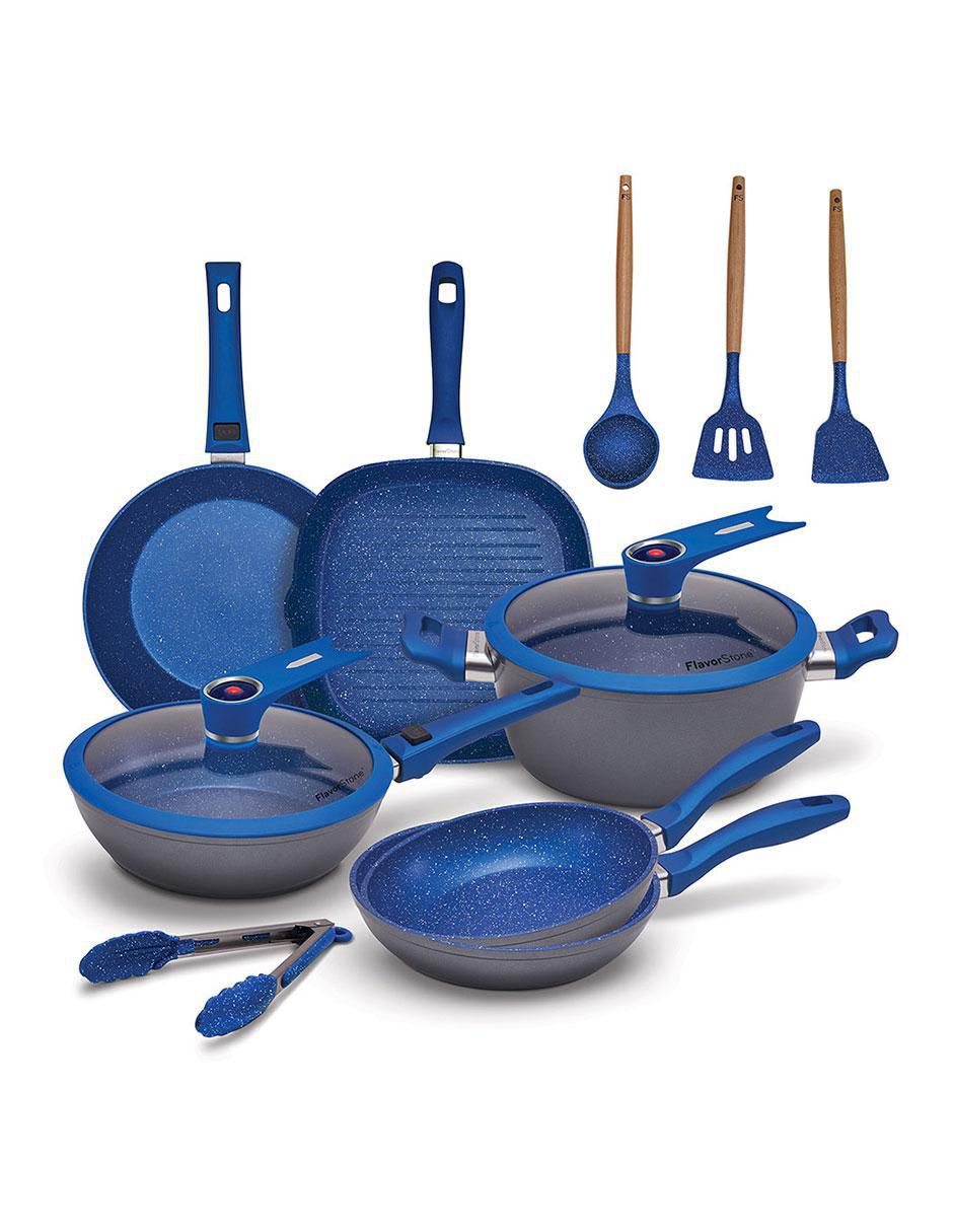 Batería de cocina Light Family de acero inoxidable antiadherente combinado 12 piezas