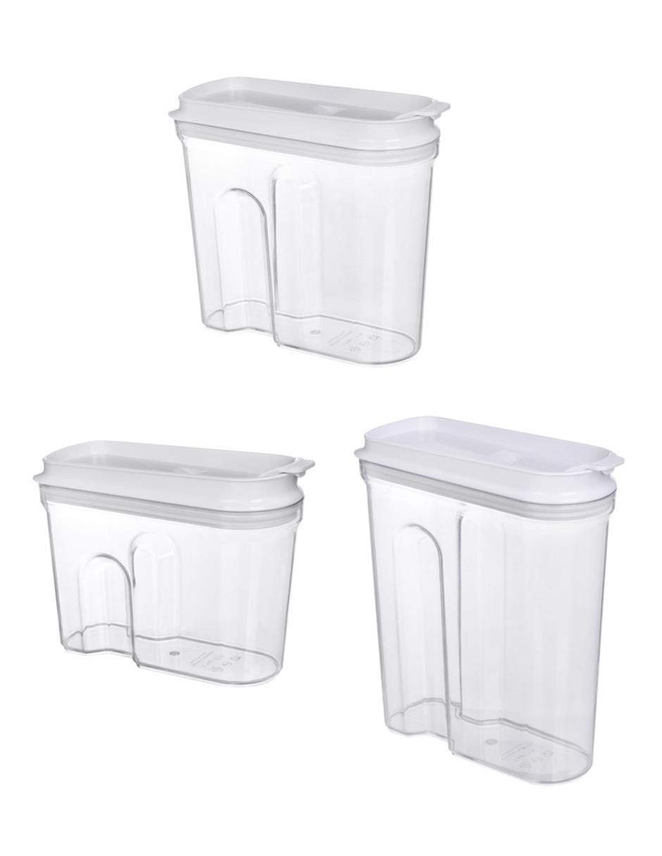 Frasco de almacenamiento de plástico