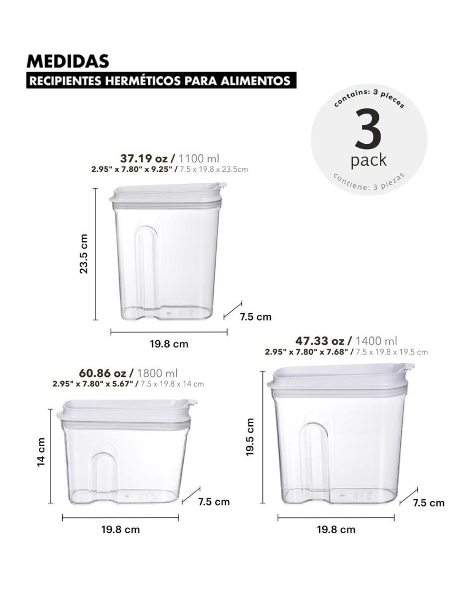 Frasco de almacenamiento de plástico 9