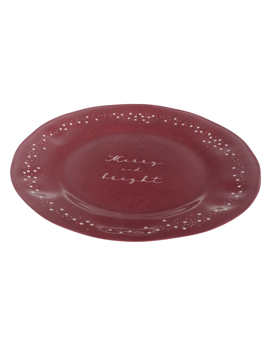 Plato trinche navideño de melamina 1