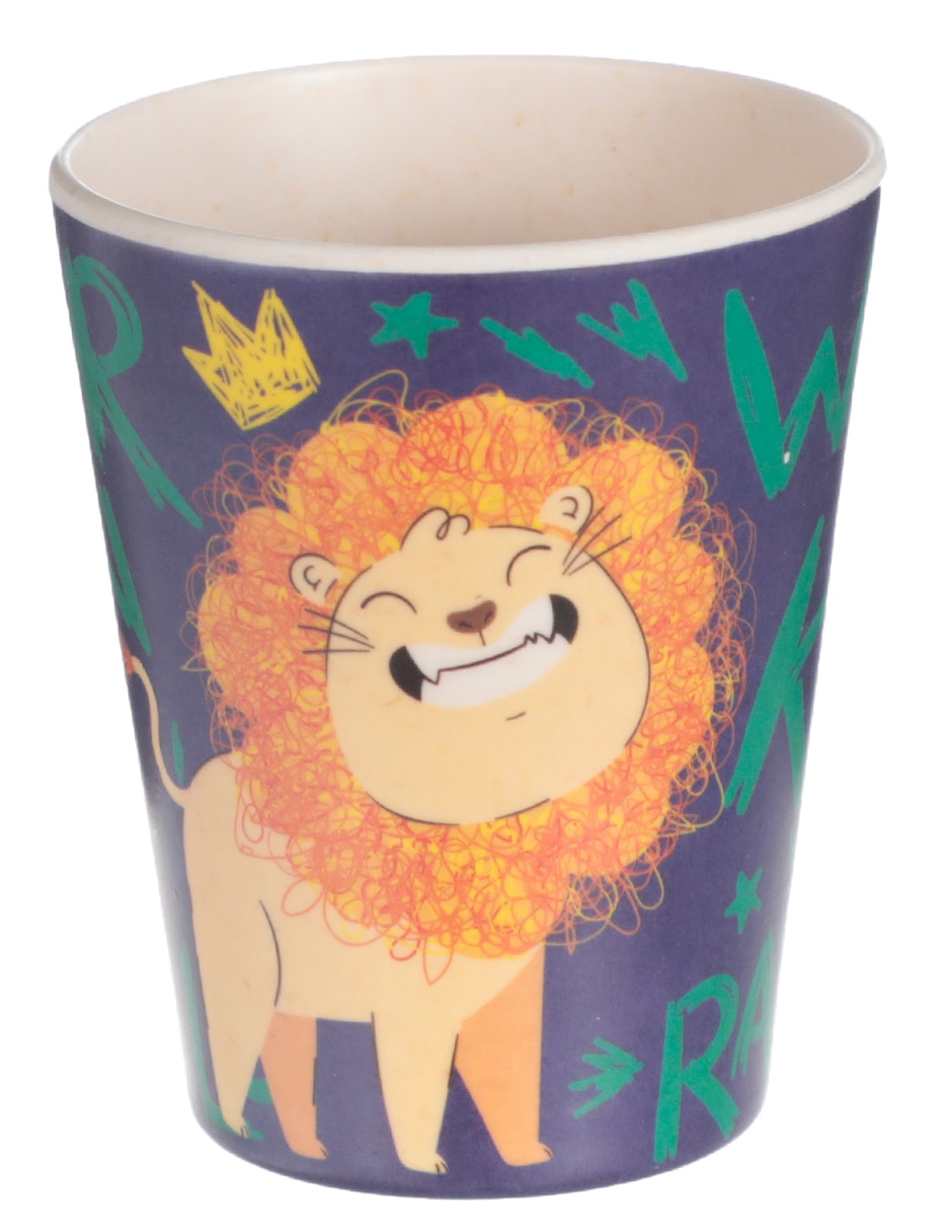 Vajilla infantil león de melamina 11