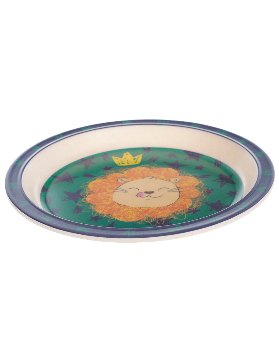 Vajilla infantil león de melamina 6