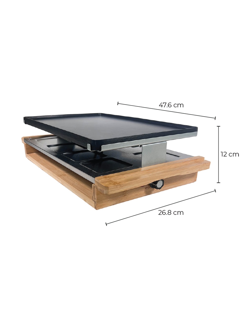Parrilla eléctrica Grill KE-001 de madera con metal 5