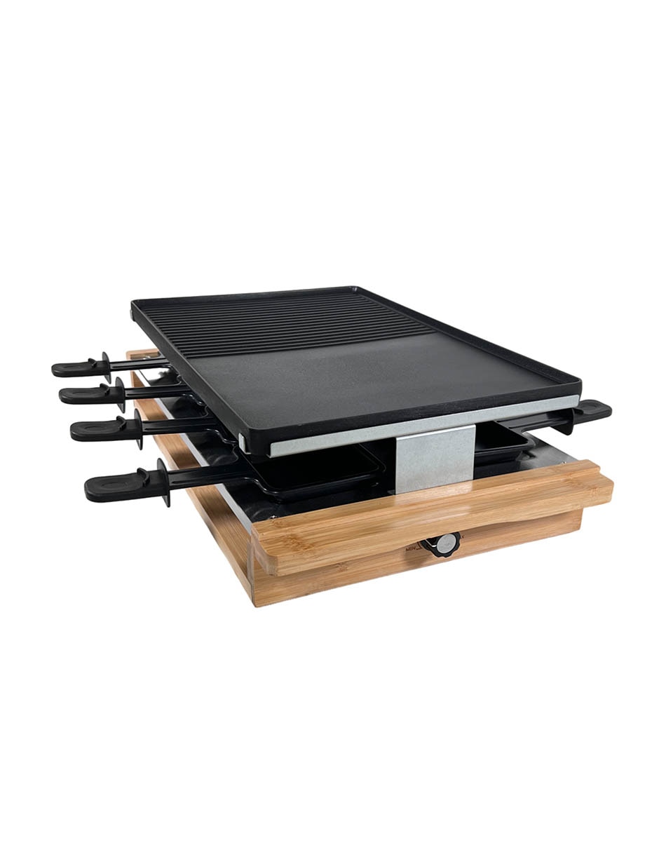Parrilla eléctrica Grill KE-001 de madera con metal 3