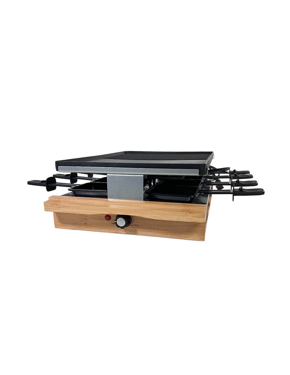 Parrilla eléctrica Grill KE-001 de madera con metal 4