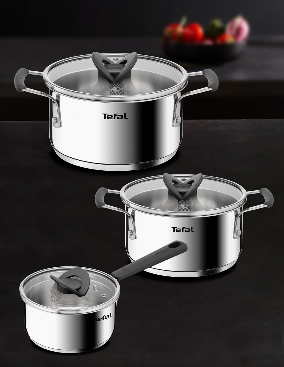 Batería de cocina de acero inoxidable 6 piezas 3
