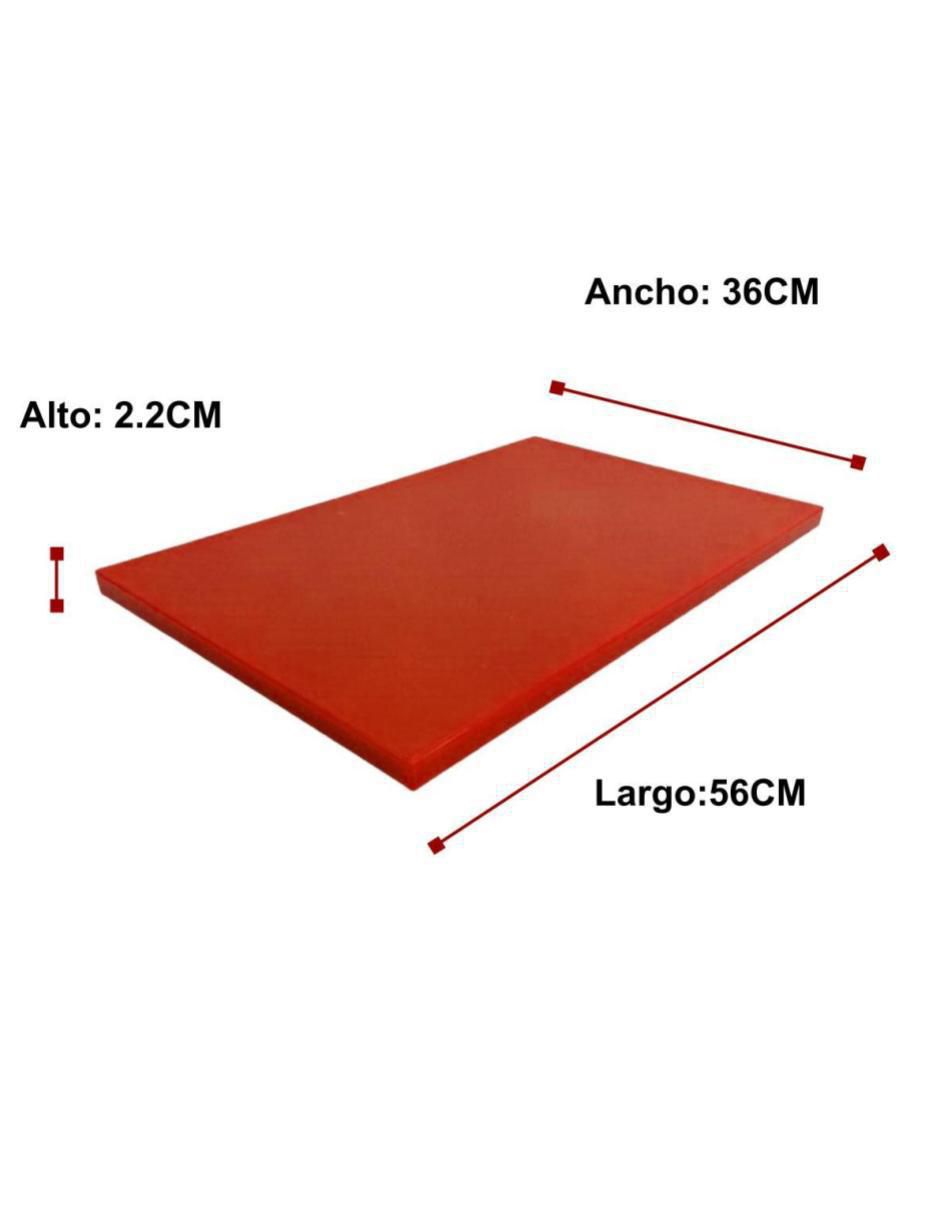 Tabla para picar Grande Industrial Roja 3