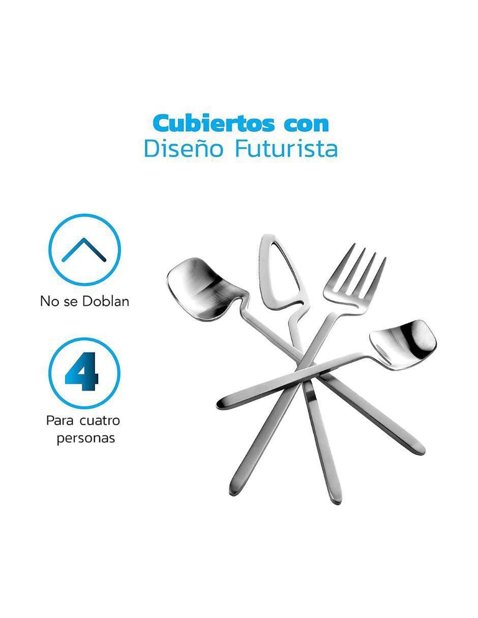 Set cubiertos bluelander sin familia o coleccion "de" acero inoxidable 16 piezas "piezas"