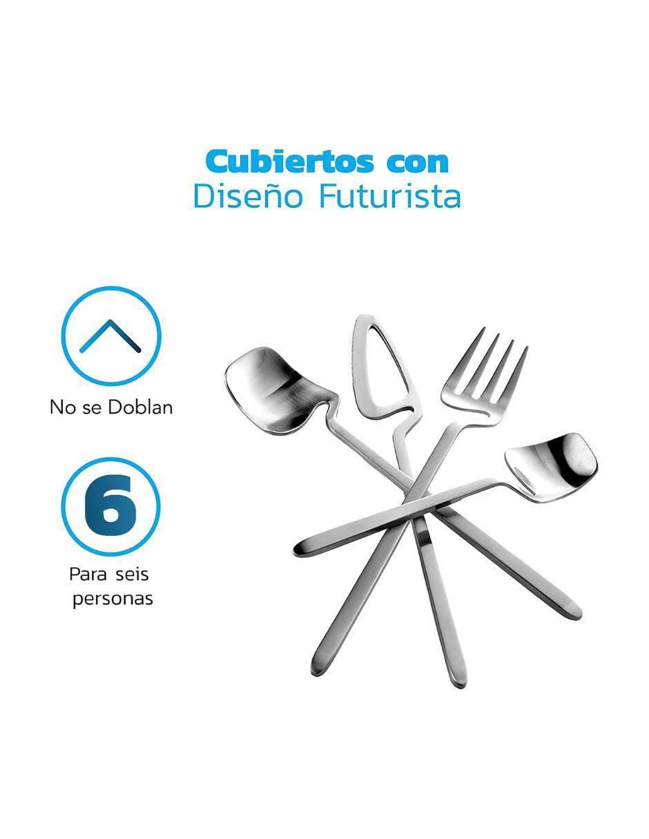 Set cubiertos de acero inoxidable 24 piezas 3