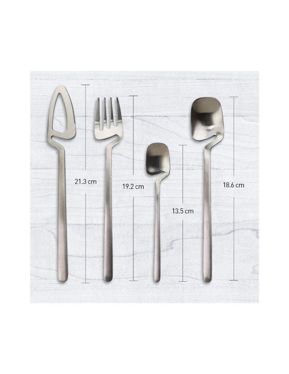 Set cubiertos de acero inoxidable 24 piezas 2