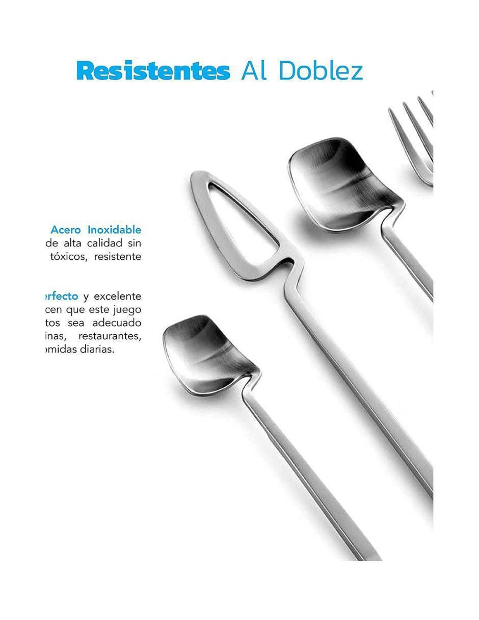 Set cubiertos de acero inoxidable 24 piezas 5