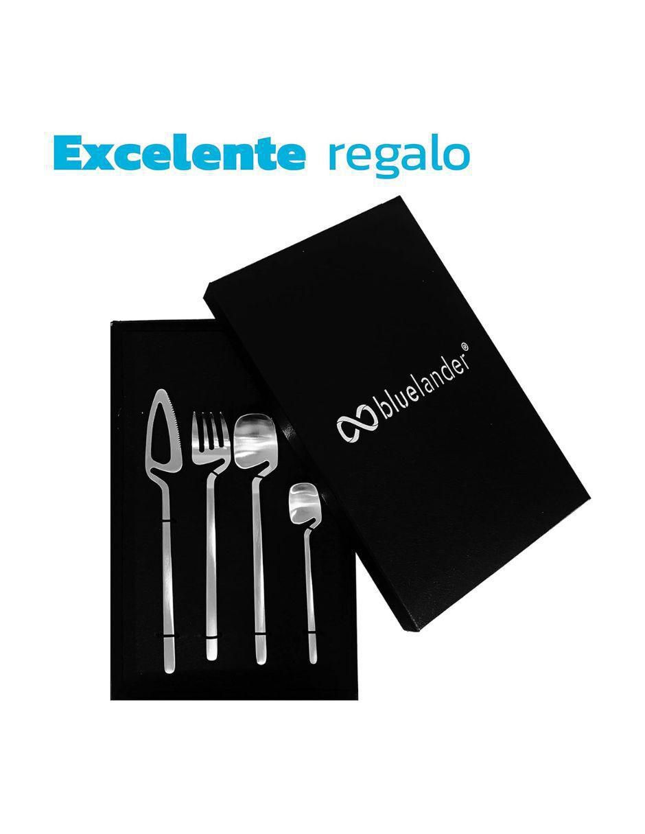 Set cubiertos de acero inoxidable 24 piezas 6