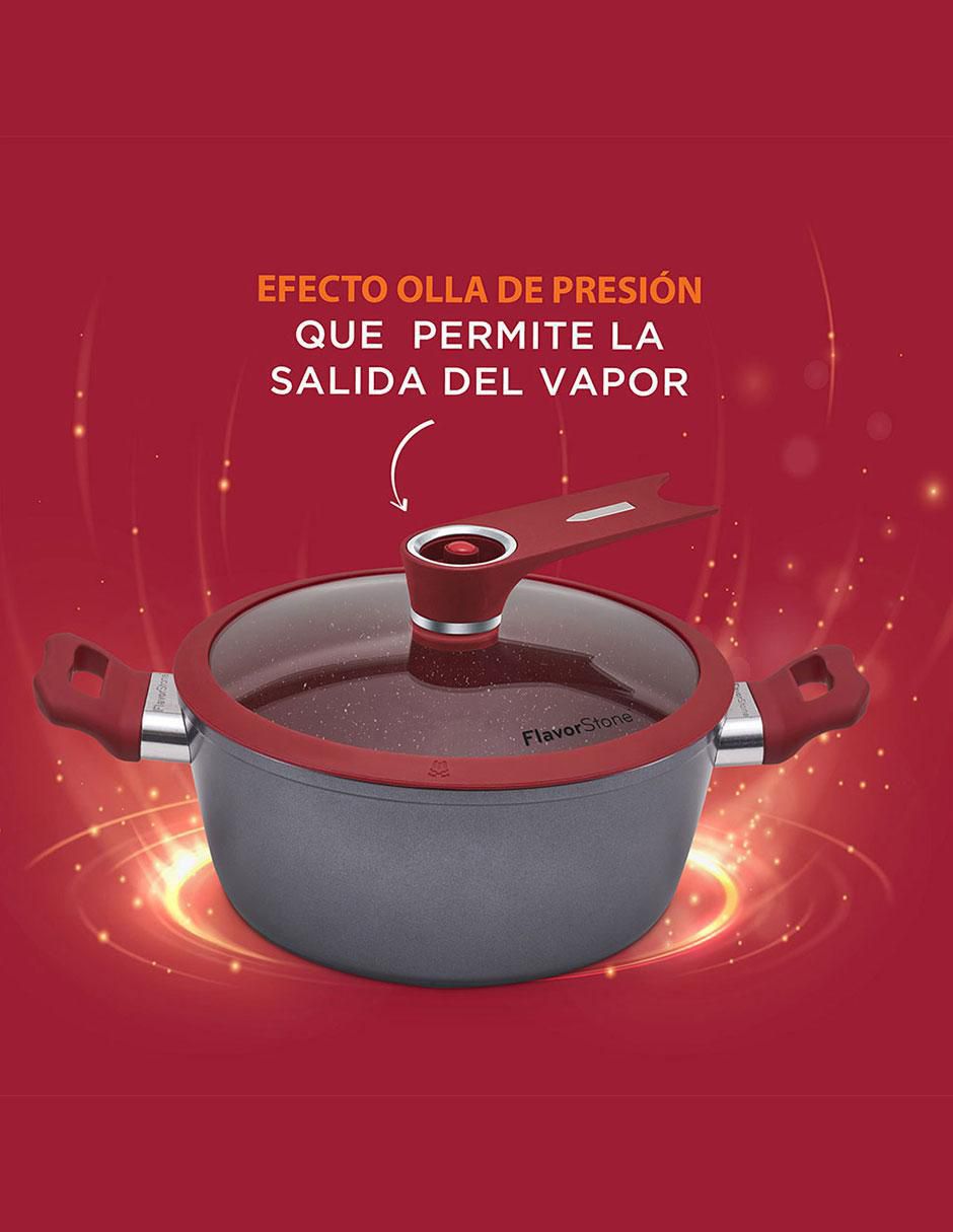 "batería de cocina" flavor stone light flavor stone light master set 8 piezas "de" acero inoxidable "antiadherente" combinado 8 piezas "piezas"