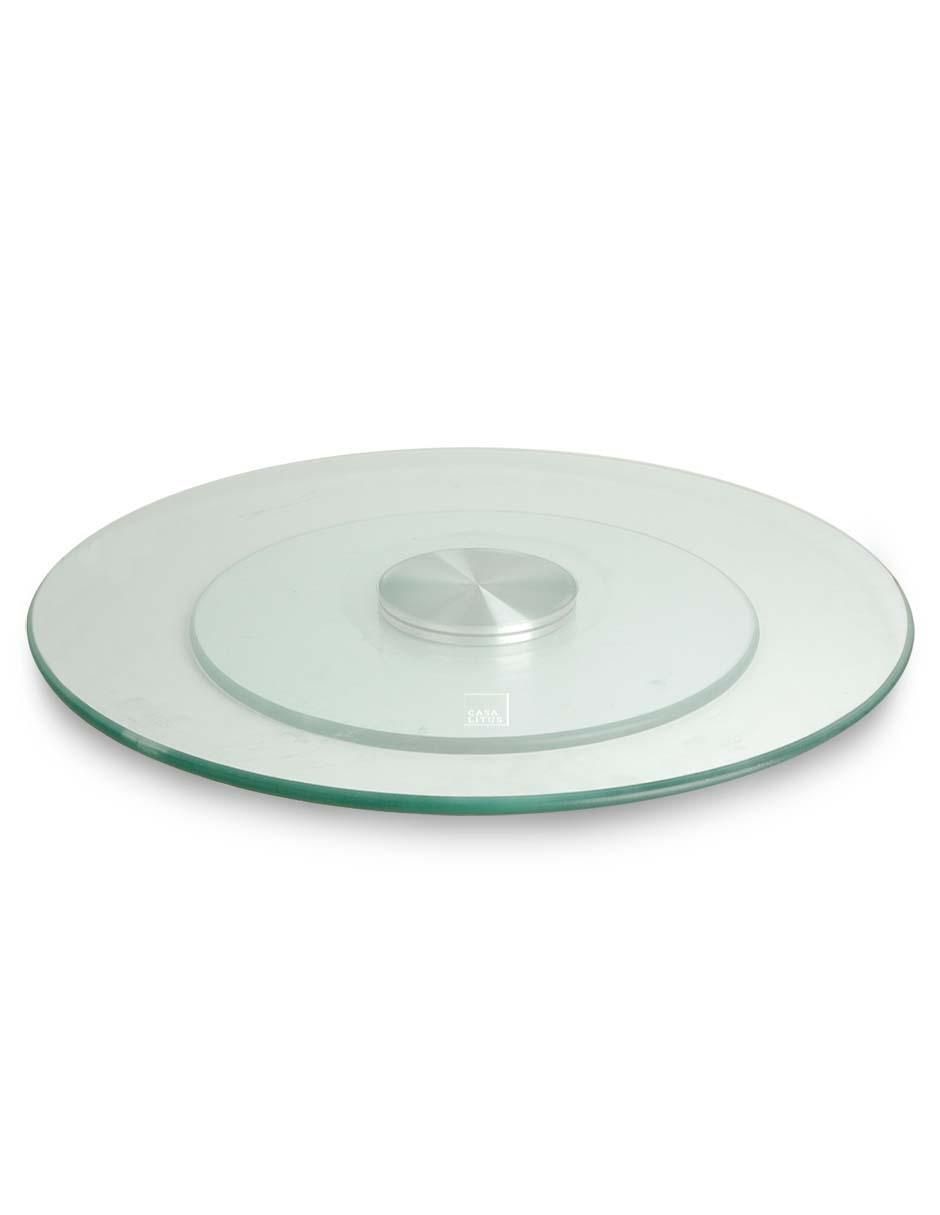 Lazy susan de vidrio templado