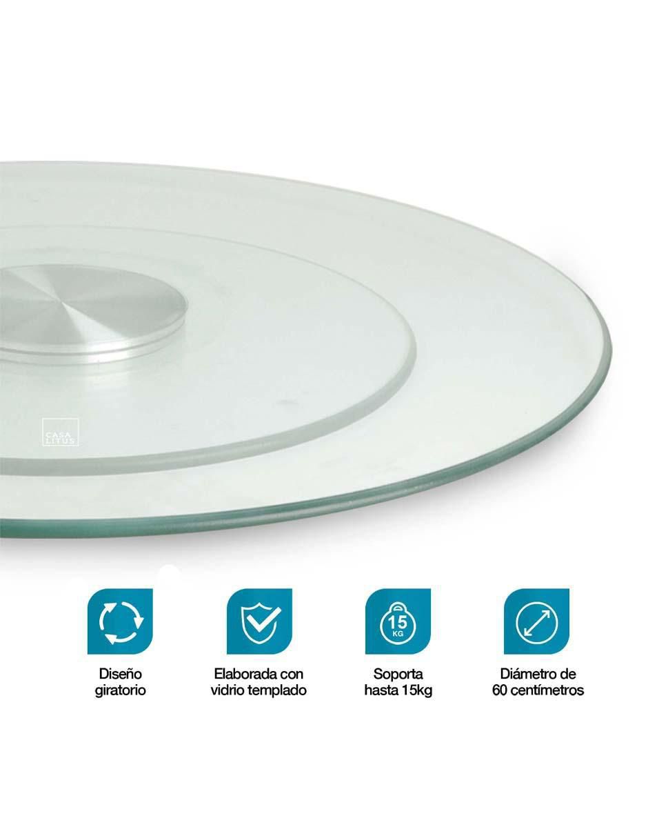 Lazy susan de vidrio templado 2