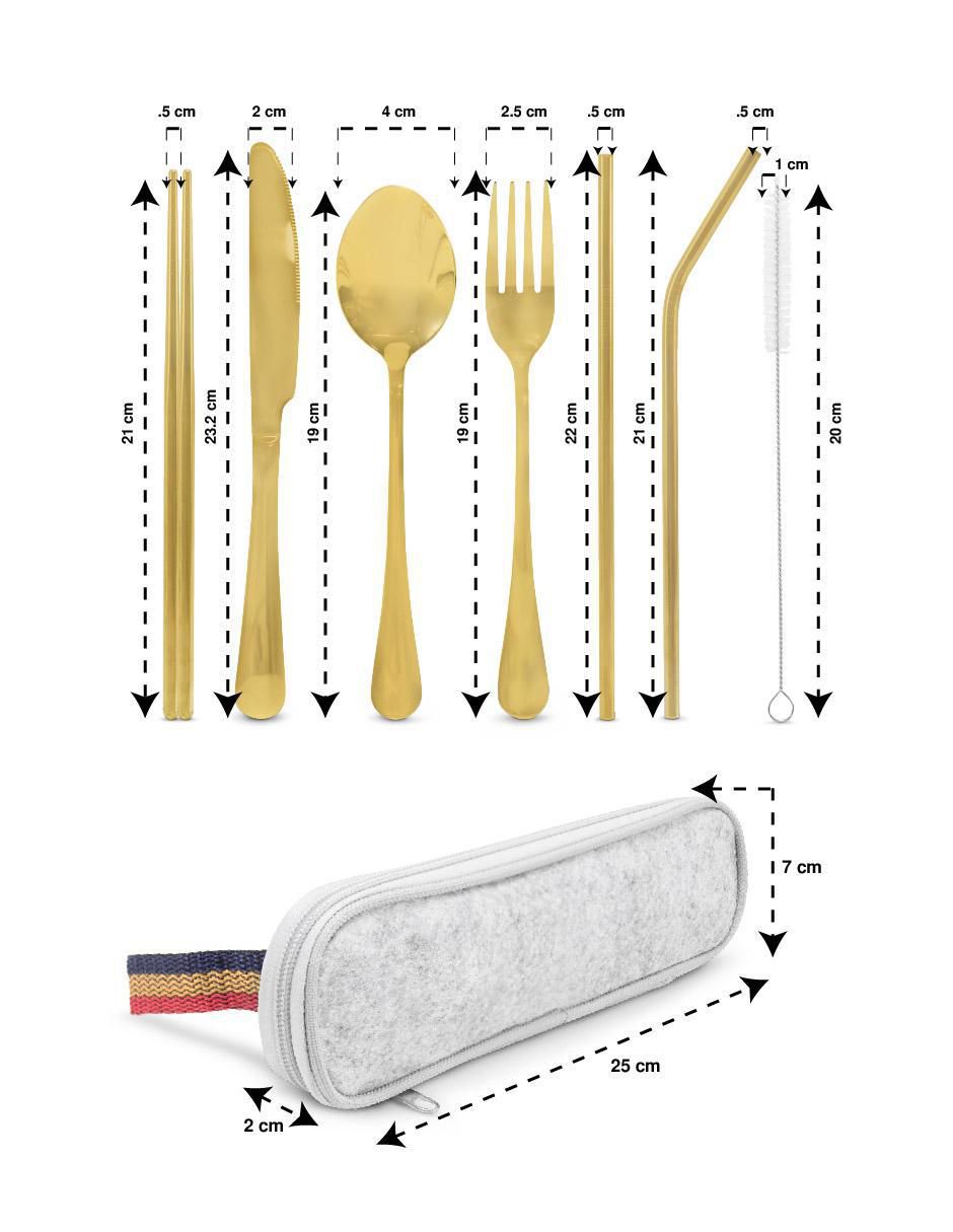 Set cubiertos de acero inoxidable 9 piezas 11